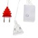 Garland "Curtain" 1.5 × 1 m, IP20, transparent thread, 180 LED, glow red, 8 modes, 220 V