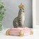Souvenir Polystone "Cat-Emperor on the pillow" 10x6.5x7 cm