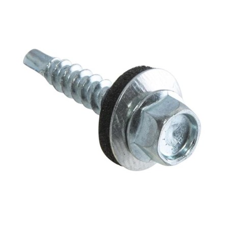 Roofing screws 5.5x25 mm, drill, galvanized, 60 pcs.-1