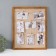 Photo frame plastic in 8 photos 9x13 cm "Craft" with clothespins 50x40x1.2 cm