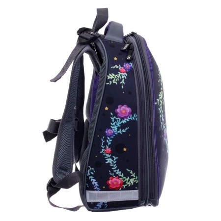 School backpack 38 x 30 x 16 cm, ergonomic back, stavia "owl", gray-4