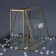 Organizer for storage "Mountains", with a lid, glass, with a mirror -bottom, 1 section, 20 × 16 × 6.5 cm, the color is transparent/copper