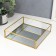 Standing interior glass with a square "Square" 5x20x20 cm