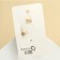 Earrings "Kuffs" twisted with a chain, set 2 pcs., Color gold