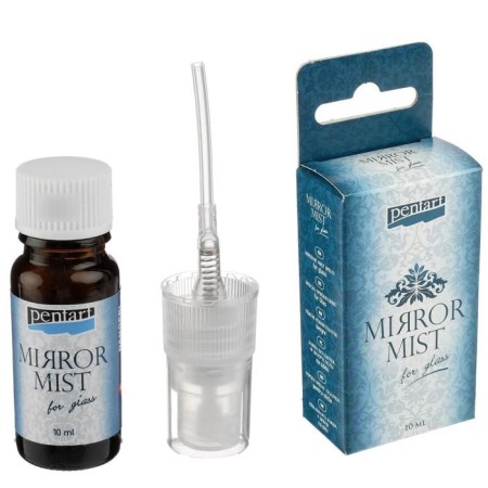 Organic spray-painting for decorative work, 10 ml, Pentart, mirror effect, for glass, 29410