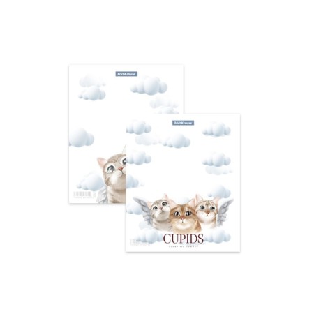 Set of covers PP 12 pcs, 212 x 347 mm, 80 μm, Erichkrause "Cupids", for notebooks and diaries, mix
