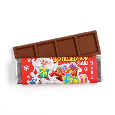 Cocoa cocoa confectionery tiles "Magic Winter", 25 g