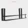 Holder for towels of a hinged shade, 27 × 7.5 × 9.5 cm, black