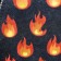 Bath cap with print "Fire"