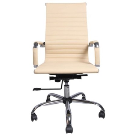 Office Office Brabix Energy EX-509, recocryed skin, chrome, beige-2