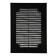 Ventilation grate "Vento" 1520VR, 150x200 mm, with a grid, detachable, black