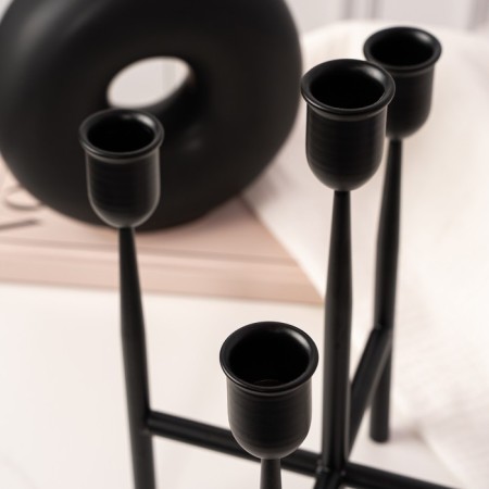 Summary Metal "Laconism", 5 candles, 14 x 14 x 19 cm-8