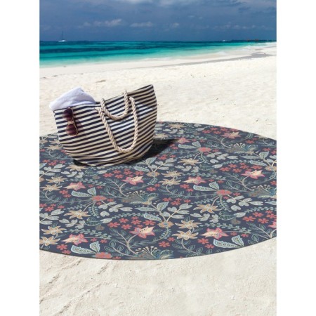 Pareo and beach rug "Flower Field", d = 150 cm-2