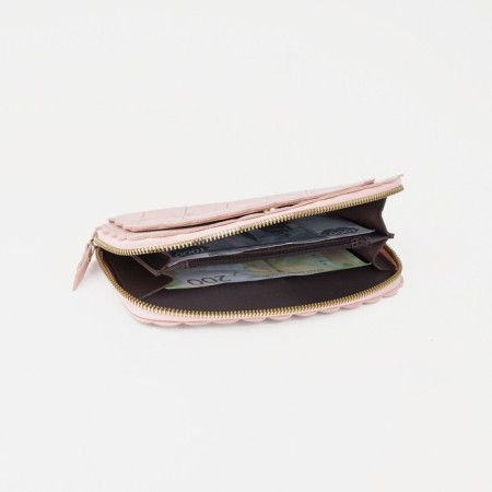 Women's wallet with lightning, light pink color-6