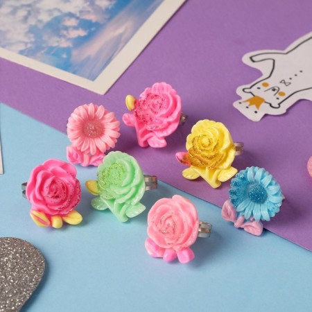 Children's ring "chosen" roses, color mix, dimensionless-2