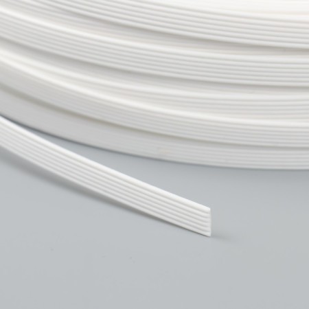 Artificial rattan 8 mm 100 m wave (white)-3
