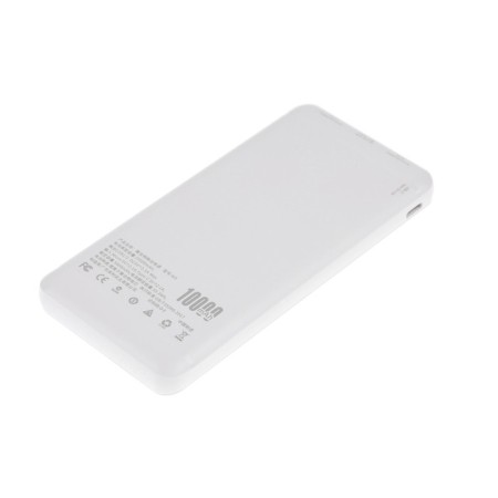 External BYZ W3, 10,000 mAh, 2 USB, 1 Type-C, 2.1 A, PD, white-2
