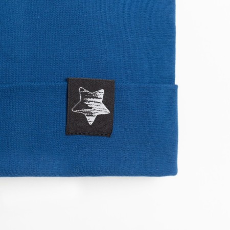 Two-layer children's hat, indigo color, size 50-54-1