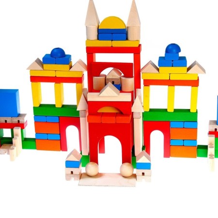 Wooden designer "Colorful castle"-4