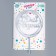 Topper "Happy Birthday", Circle, Color Silver