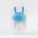 Silicone “Bunny” teething, with a rattle, blue color, in the case, crumb me