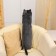 Soft toy-podushka "cat", 70 cm, black color