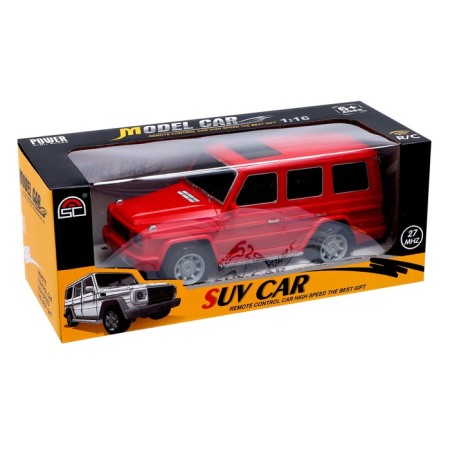 Radio -controlled machine "SUV", on batteries, red color-4