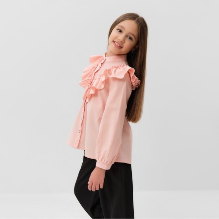 Blouse for the girl minku color is light pink, height 122 cm-2