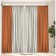 Set of curtains "Canvas", size 200x250 cm, 2 pcs, color gray, orange
