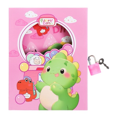 Gift notebook, 45 sheets, line, on a dragon castle (16.3x12.7cm)