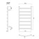 Water towels Domoterm "Calipso" P7, 500x700 mm, white