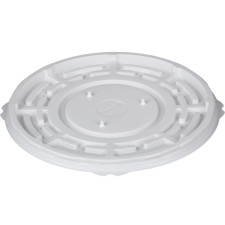 Container for the T-235/2DSHIC cake, round, white color, size 23.3 x 23.3 x 0.8 cm