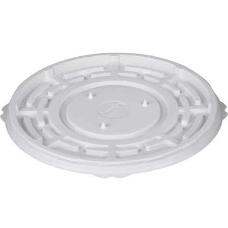 Container for the T-235/2DSHIC cake, round, white color, size 23.3 x 23.3 x 0.8 cm