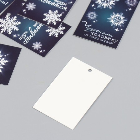 Cardboard "Snowflake" set 10 pcs (5 types) 4x6 cm-3
