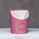Carriage for flowers, vase oval with embossing "Ocean of Love", raspberry 12.5 x 13.5 x 18 cm