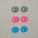 Clamps for wires, 6 pcs, color mix
