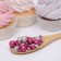 Sprinking confectionery "shine", blown up rice grains, fuchsia, silver, 50 g
