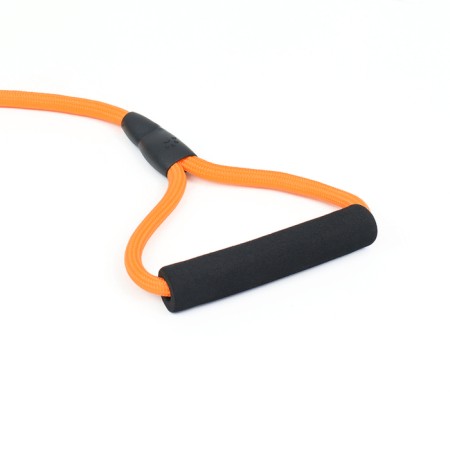 Round "tone" leash, with a soft handle made of paralon, 120 x 1 cm, orange-2