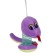 Soft toy "Snake with a spring" on a suspension, 9 cm, color mix