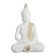 Figure "Buddha Small" 16x9x23cm white-gold