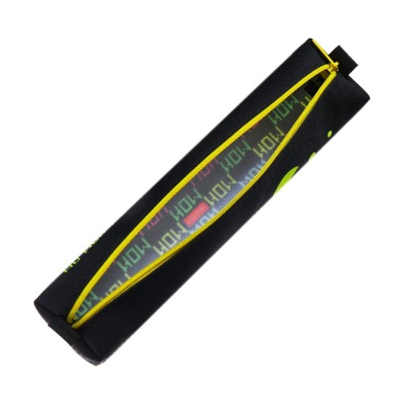 Penal soft, 1 compartment, quadro, 45 x 210 mm, Hatber "Nyam-yum" black/yellow npk_62156-3