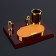 Table 3V1 set with business card holder, red tree