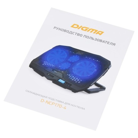 Digma d-ncp170-4 laptop stand 390x280x28mm 2xusb 4x 70/125mmfan 750g black-8