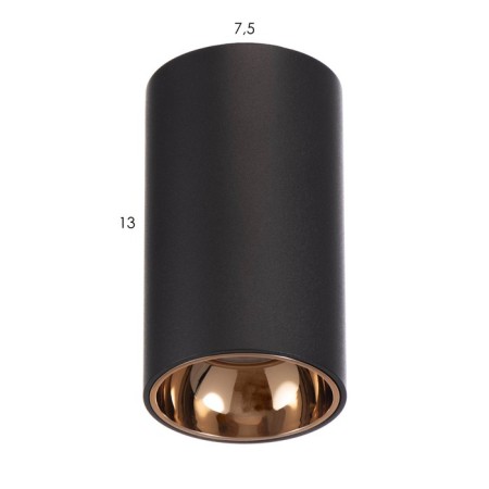 Lamp 671515/1 LED 12W Black-gold 7.5x7.5x15 cm Bayerlux