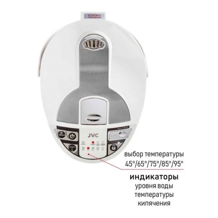 Thermopotes JVC JK-TP1025, 1200W, 2 methods of water supply, 5 l, silver color-9