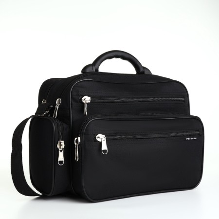 Male bag, rise, black color-1