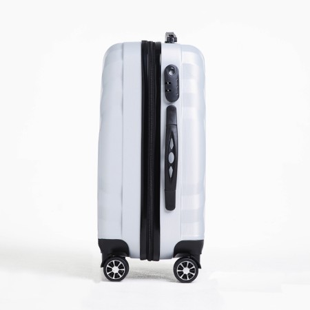 Small 20 suitcase, "Cartes factory", lightning department, code castle, 4 wheels, color gray color-2
