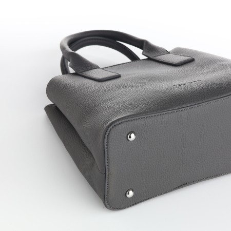 Women's bag with lightning, textura, average size, color gray-4