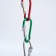Carabiner with a coupling 4.5cm, mix