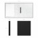 Folder on 2 rings, A4, Erichkrause Standart, 35 mm, 2000 μm, laminated, solid cover, black